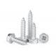 Hexagon Flanged Head Metal Tapping Screws , Flanged Hex Head Pointed Screws
