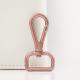 User-Friendly Style Metal Snap Hooks 3/4 Coffee Pink Spring Swivel Hooks for Handbag