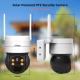 3MP Solar Panel Security Camera 2.4GHz WiFi Color Night Vision 2 Way Audio