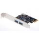 2 Port PCIE USB3.0 Card, NEC Chipset,4-Pin Small Power Connector