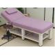 Wooden Massage Portable Beauty Couch , 60cm High Synthetic Leather Beauty Bed