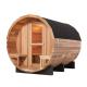 Canada Red Cedar Wood Outdoor Barrel Sauna Room 180x240cm
