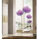 Purple Flower PVC Removable Wall Sticker For Window Decoration
