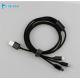 Ipad Smart 3 In 1 USB Charging Cable / 3 In 1 Retractable USB Cable 1.2m