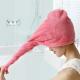 Home Custom Logo Microfiber Hair Drying Towel Wrap Turban for Quick Dry
