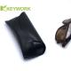 Beautifully Textured Black PU Leather EVA Eyewear Case Unisex Sunglasses Protector