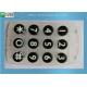 Conductive Carbon Pill Printed 45 Degree Silicone Rubber Keypad 12 Keys