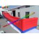 0.55 mm PVC Red Inflatable Sports Games With Track Lane Race