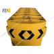 Road Traffic Safety Crash Cushion Attenuator , Durable Redirective Attenuator