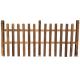 Brown 1M length Carbonized Lawn Border Wooden Fence Edging