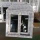 White UPVC Slide Window Windproof  Horizontal Sliding Windows Double Glazed