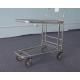 2 Layer Foldable Logistics Trolley Plateform Type For Warehouse
