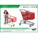 Children shopping trolley / shopping cart with baby seat , 5'' inch PU wheels