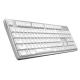 Bluetooth Mechanical Gaming Keyboard , White Gaming Keyboard With Portable Design