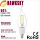 Glass Housing E14 Pull Tail Filament Led With 360 Degree