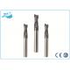 Standard HRC 60 Square End Mills For Stainless Steel wth 2 Flute