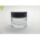 1oz Face Eye Cream Thick Bottom 30ml Glass Jar Custom Printing Logo
