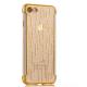 Soft Plating TPU Irregular Lines Back Cover Cell Phone Case For iPhone 7 6s Plus
