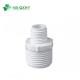 Plastic Pressure Pipe Fitting PVC BS Reducing Male Coupling White Plumbing System