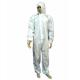 Microporous Disposable Protective Coveralls , Film Laminated Disposable Work Overalls