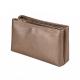 Double Zipper L200mm Water Resistant PU Cosmetic Bag