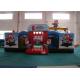 Customized Fire Truck Design Inflatable Fun City Fireproof inflatable fire engine 8 X 6 X 5m In Public