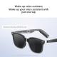 8 Hour Music Time Ultralight BT 5.3 Bluetooth Smart Glasses With Call 110mAh*2 Capacity