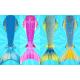 Flexible Ladies Mermaid Tail , Mermaid Tail Swimsuit Adult With Side Fins