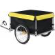 Bike Trailer Cargo Foldable Max Load, 2x16'' Inflatable Wheels, Aluminum Bicycle Cargo Trailer w/Hitch, for Lugg
