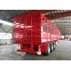 Carbon Steel Semi Truck Trailer / Semi Low Bed Trailer 30-60 Tons