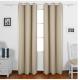 Natural Fabric Door Window Curtains , Modern Style Long Window Curtains