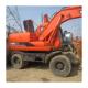 Used Doosan DH150W-7 Wheel Excavators with Original Hydraulic Pump 15 Ton Earth Digger