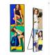 Hd Digital P3 LED Poster Video Advertising Screen With Stand Bracket