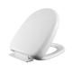 Toilet Seat Cover Solid Color Soft Closing PP Plastic Different Hinge Available From Xiamen China