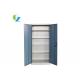 Lockable Steel Double Door Cupboard , Four Shelves File Storage Cupboard