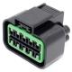10 Pin Waterproof Automotive Connectors With Green Locking And Terminals