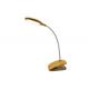 Portable Led Clip On Desk Lamp , Gold Flexible Led Table Lamps Anti - Glare