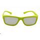 Green Color Cinemas 3D Glasses For Passive 3D TVs,Adult Sized Passive Circular Polarized 3D Glasses