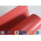 1000mm Wide 50m Long 40/40g Double - Sided Red Silicone Coated Fiberglass Fabric