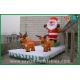 Inflatable Santa And Reindeer