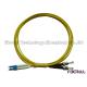 Data Center Singlemode Fiber Optic Jumper LC To ST Fiber Patch Cable Low Insertion Loss