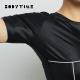 Smart Black Technology Womens Workout Clothes Ladies Cycling Shirt OEM Service