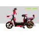 2 Wheel Pedal Assist Electric Bike Pink 48V 20Ah Lead Acid Gel Battery Suspension Fork