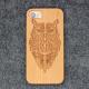 Bamboo Carved Cell Phone Cases / Mobile Shell Accessories for iPhone X 8 7 6