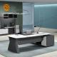 Corian Solid Surface Office Furniture Modern Ceo Desk Easy To Maintain