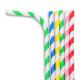 Compostable Natural Bendable Paper Straws Festival Birthday Party Paper Straws
