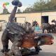 Theme Park Life Size Animatronic Dinosaurs Ankylosaurus Realistic Dinosaur Model
