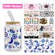 New Design 16oz Cup Wraps Cup Glass Wraps Custom UV Logo Label Sticker For Cups Transfer Sticker