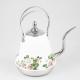 Kitchen body metal smart gooseneck coffee pot with flower pattern stainless steel gooseneck kettle coffee maker pot