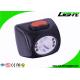 Industrial LED Mining Light Rechargeable 8000 Lux High Beam Black Color with digital screen waterproof with safety rope